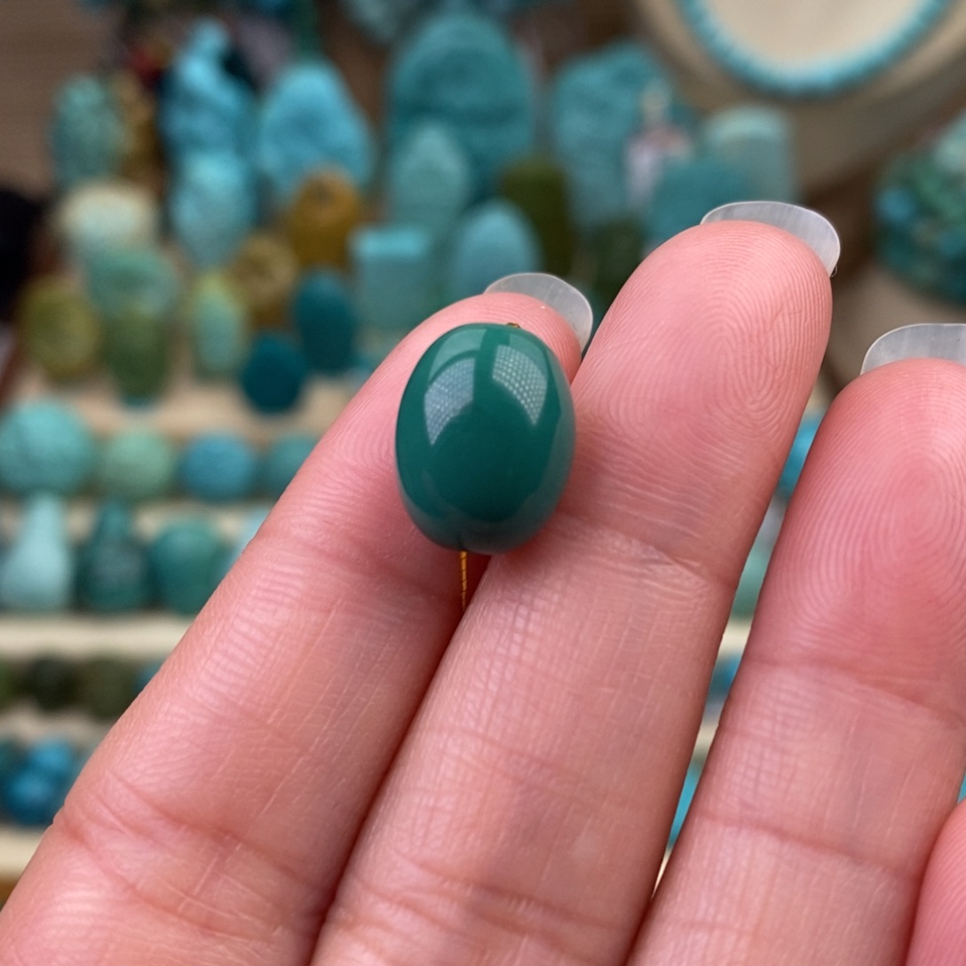 未镶嵌绿松石珠宝奇石