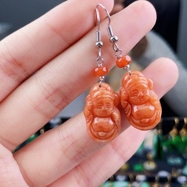 翡翠耳饰未镶嵌饰品