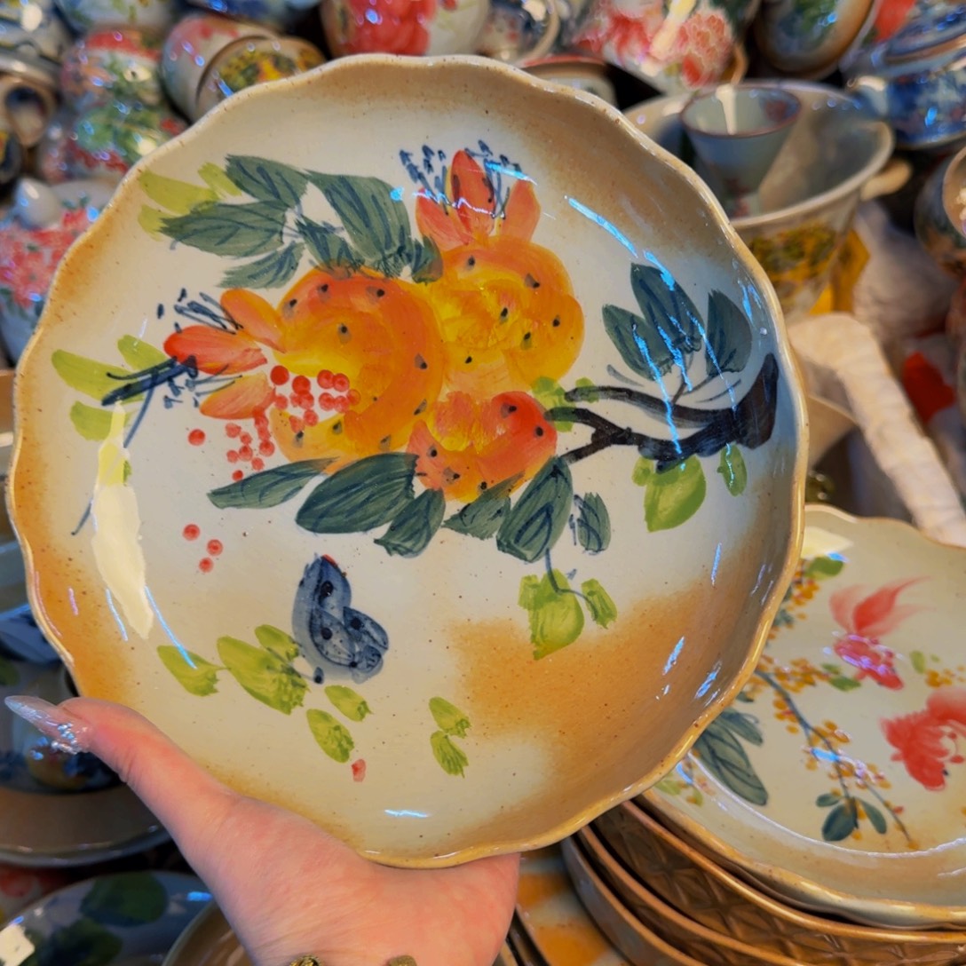 瓷片景德镇陶瓷手工手绘