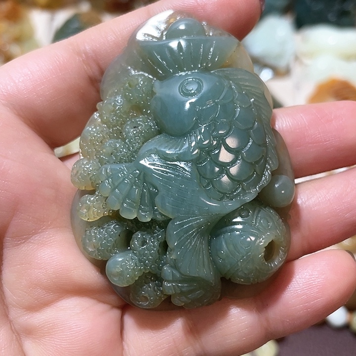 岫玉吊坠(赠链)未镶嵌
