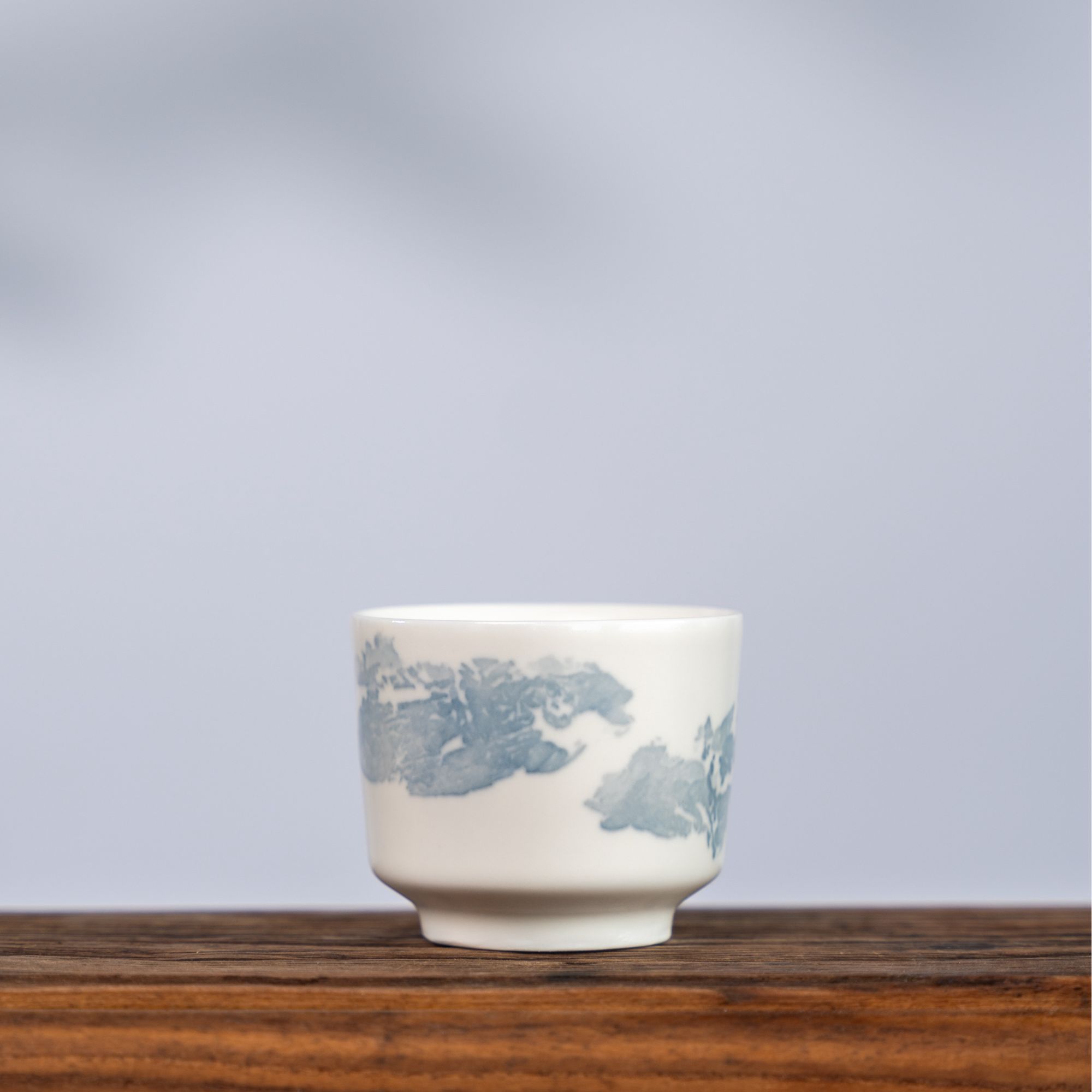 青川·踏云马蹄杯150ml父亲节高白泥茶杯新中式茶具送长辈陶瓷杯