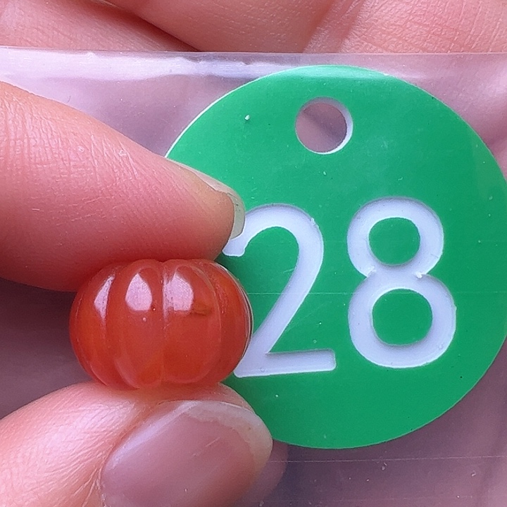 南红玛瑙珠宝奇石未镶嵌13.6/9.2m m