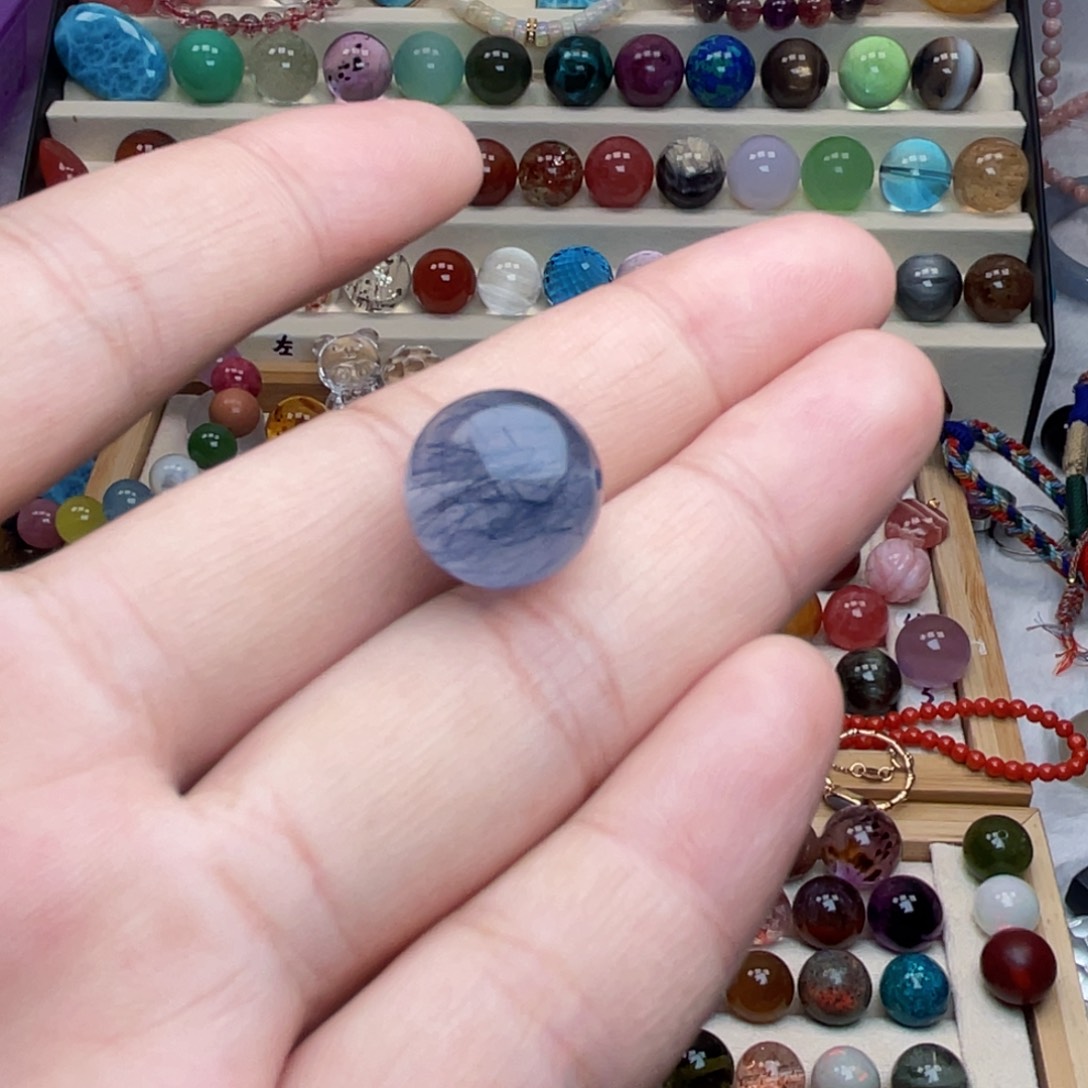 江***8针钠钙石（海纹石）未镶嵌珠宝半成品