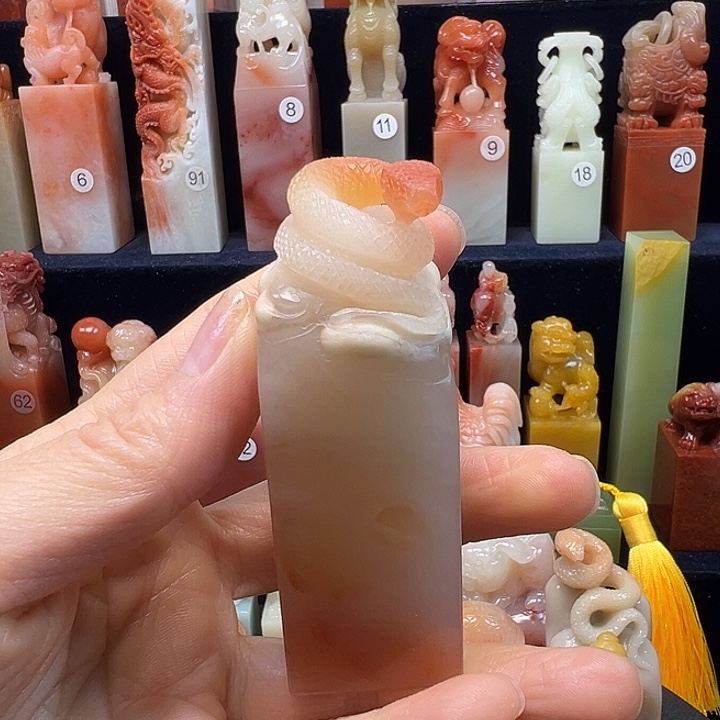 寿山石印石寿山石手工雕刻