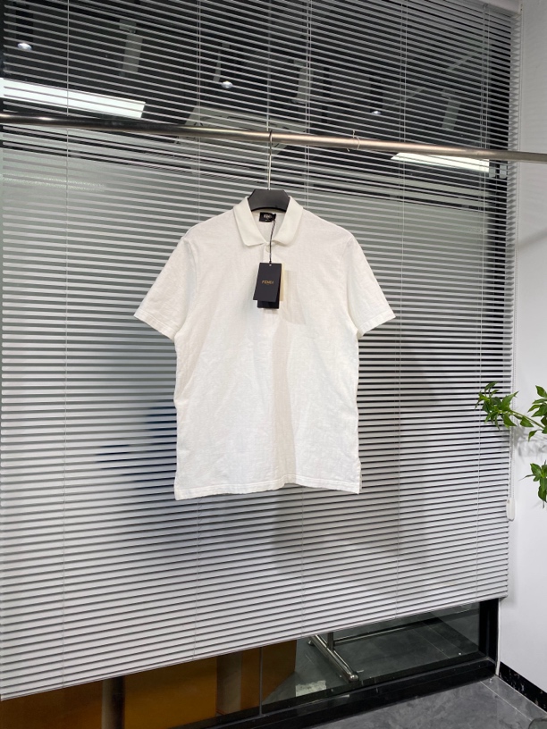 99新 FENDI/芬迪 短袖 POLO衫 白色 S码 aw1855