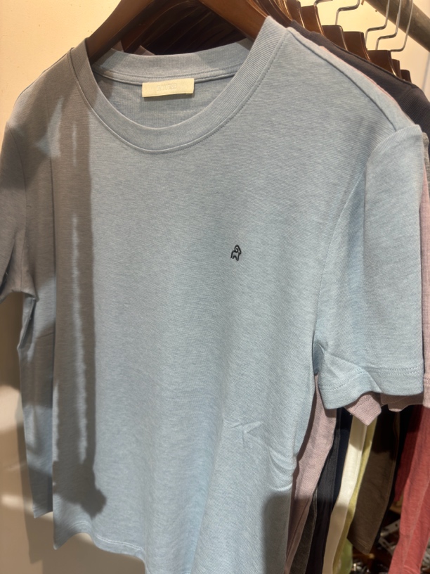 夏季天丝羊毛小刺绣多色短袖T恤