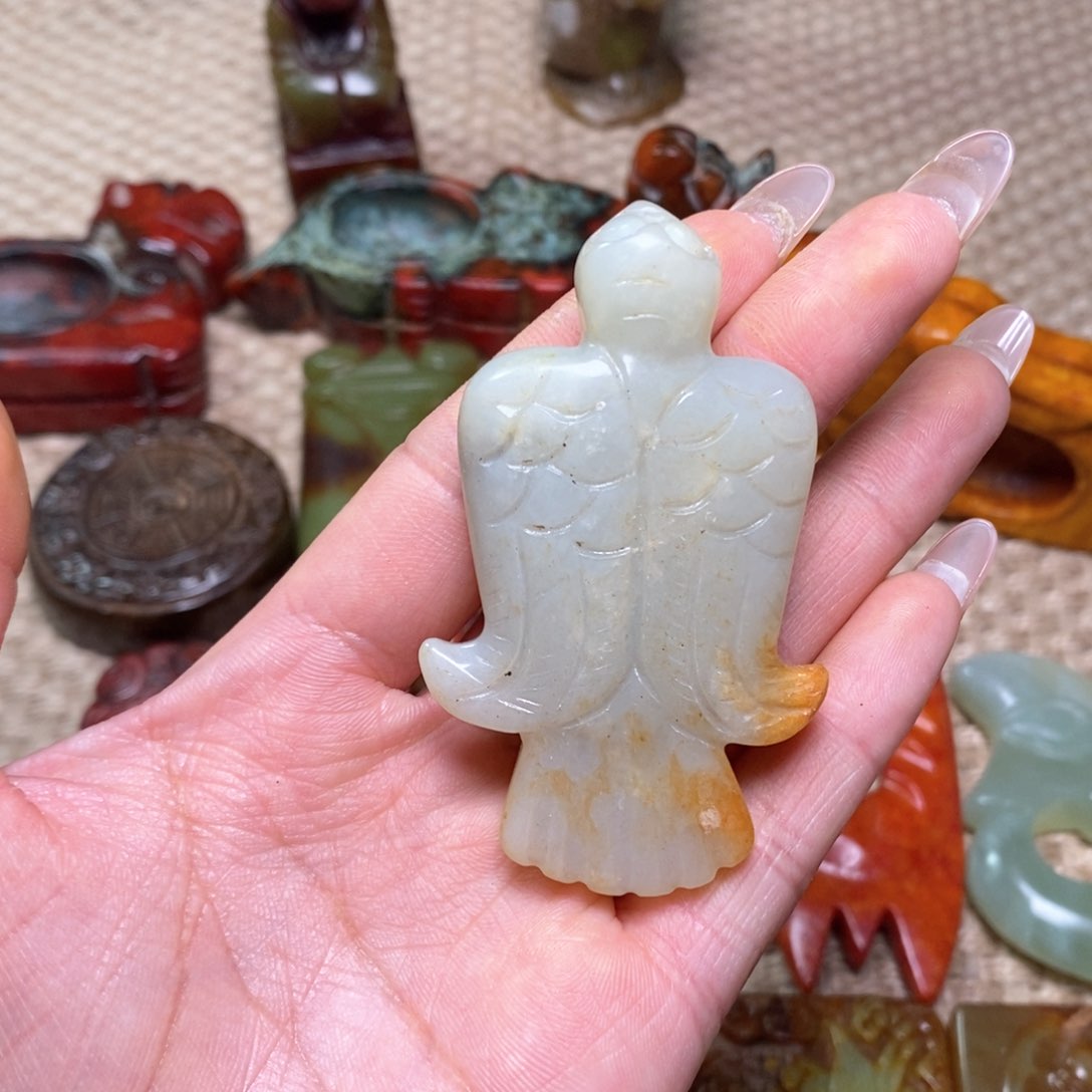 白玉菩提吊坠白玉菩提白玉菩提摆件
