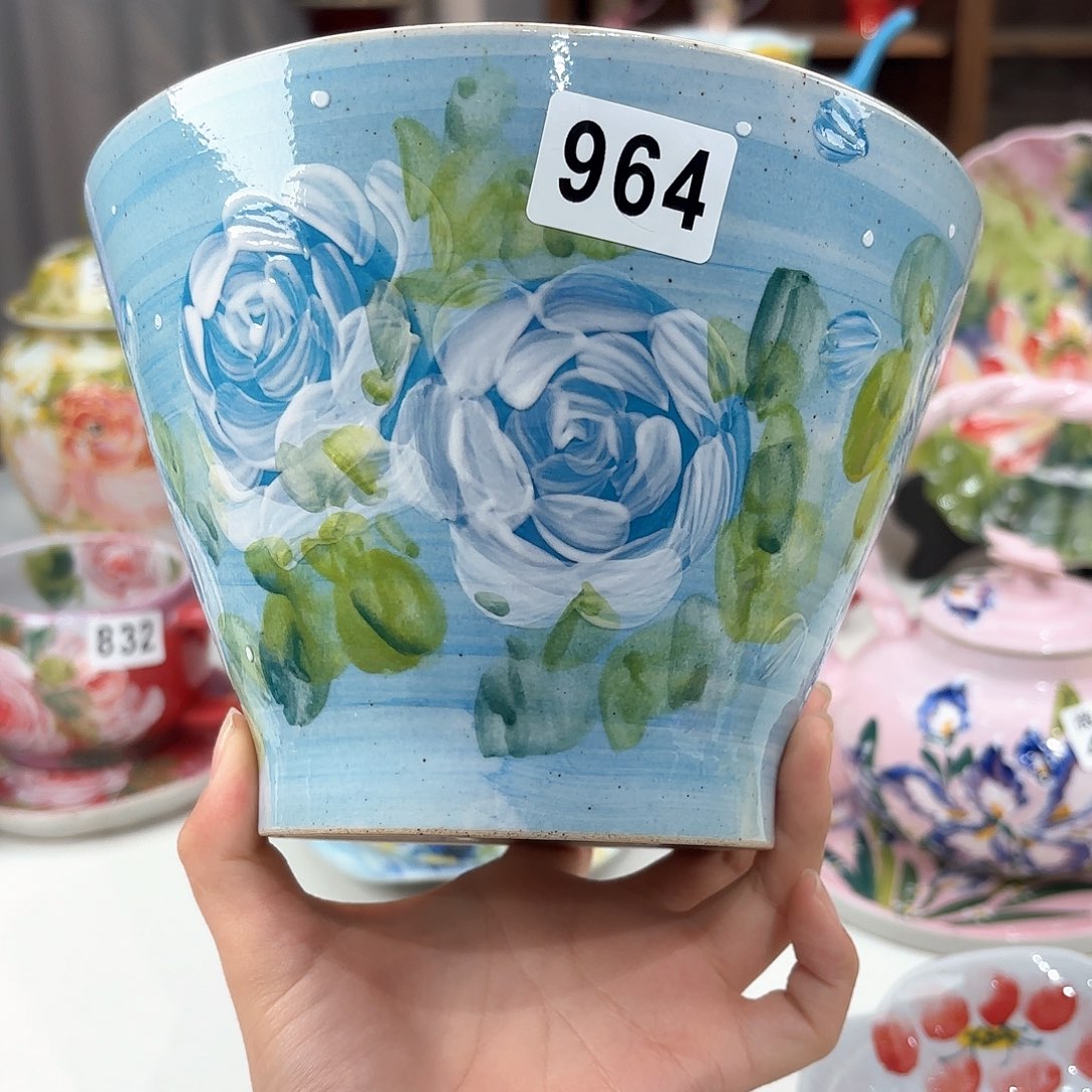 景德镇手绘高温釉下彩陶瓷茶具