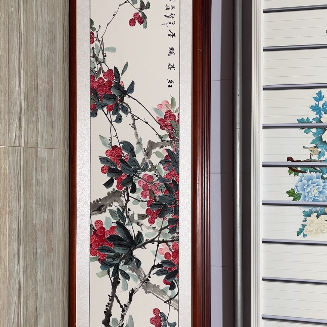 国画书画作品带框163×48