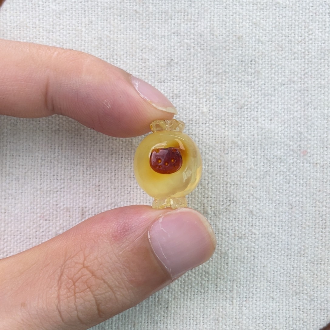 琥珀未镶嵌珠宝奇石猫咪糖果