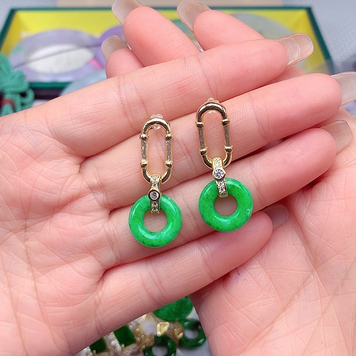 翡翠颈饰银S925镶嵌翡翠