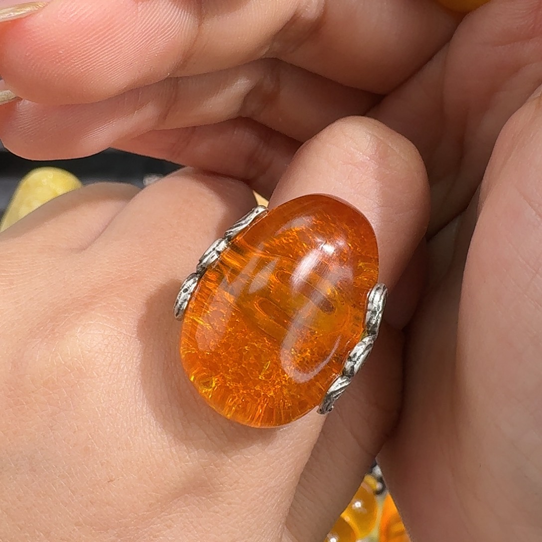 未镶嵌琥珀裸石我