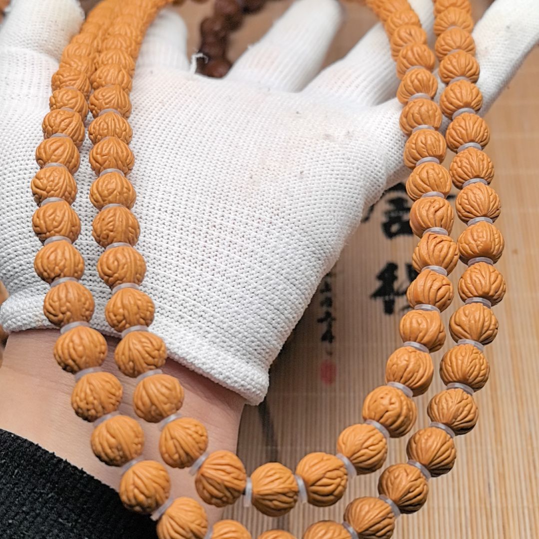 桃核吊坠风羽龙纹脖挂