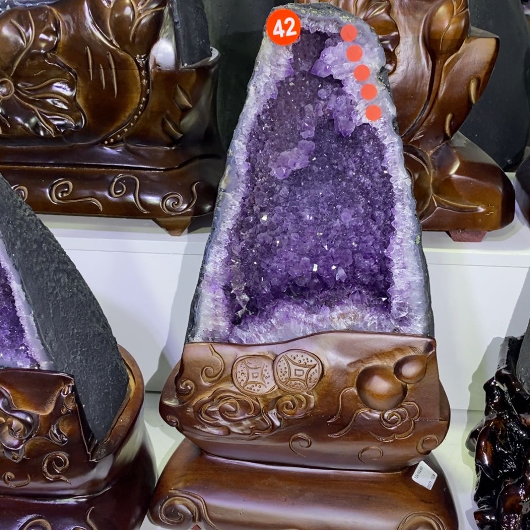 紫晶银S925镶嵌大型摆件（非配饰）