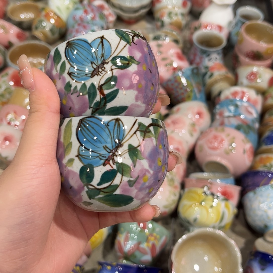 陶泥景德镇手工手绘高温釉下彩