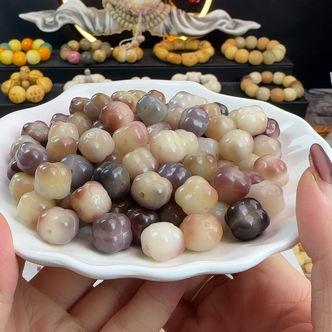 吊坠菩提根/象牙果卡12.5水晶葡萄柿子20颗