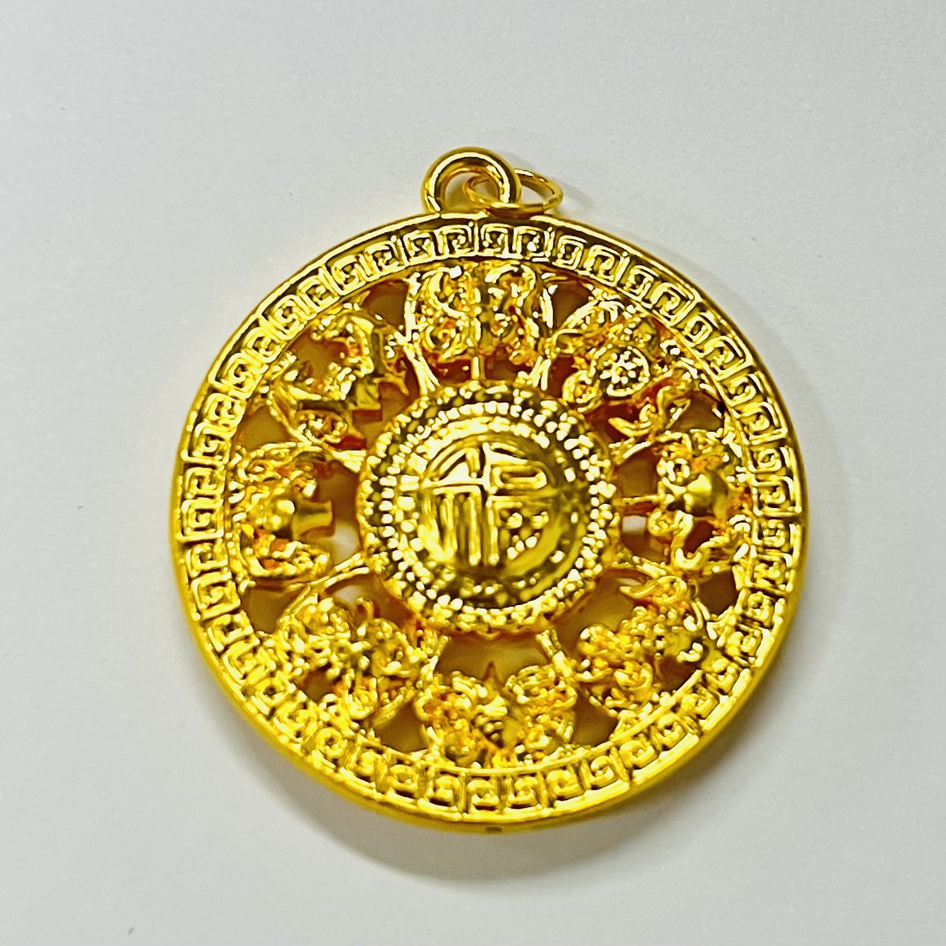 足金饰品/新款八宝罗盘（圆扣）/1.25/1B5A012310/h