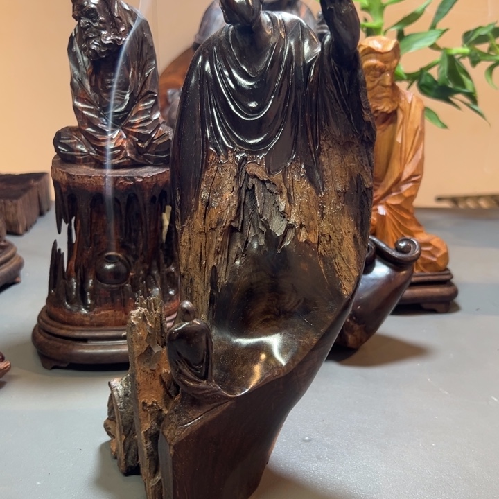 s***h木大红酸枝无相佛摆件