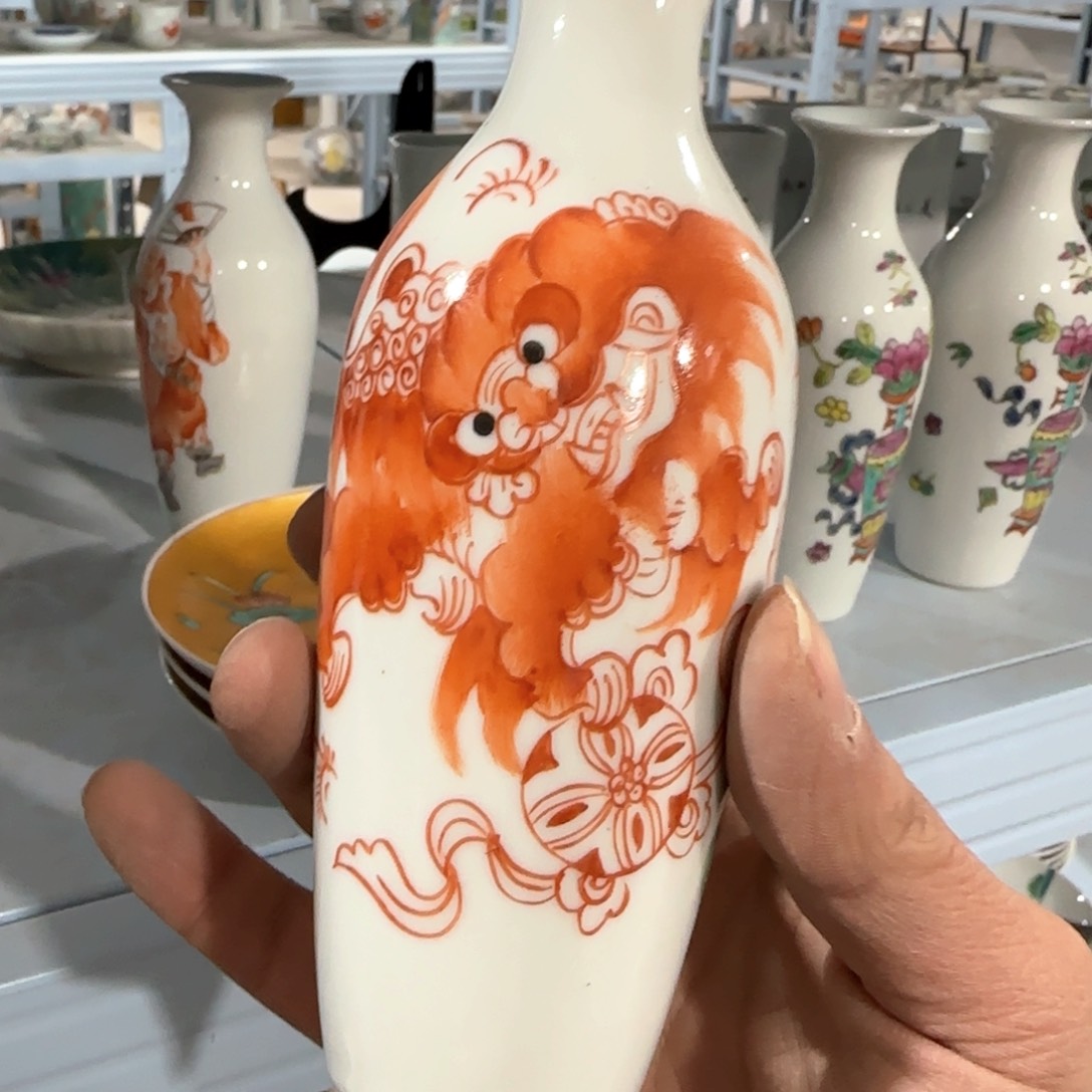 瓷片摆件手绘瓷器全部处理