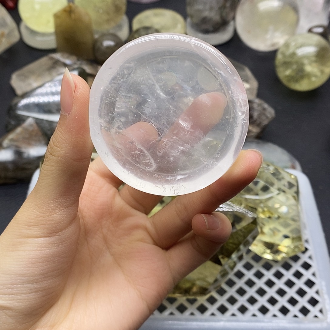 未镶嵌水晶珠宝半成品95水晶石