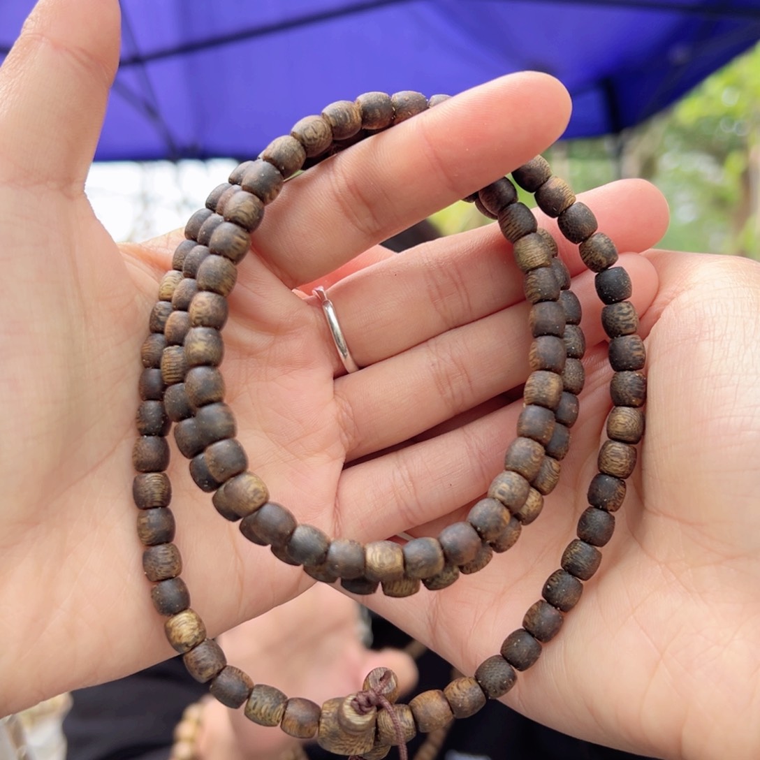 手串沉香虎斑紫棋卡6，16克 多样性发货一条