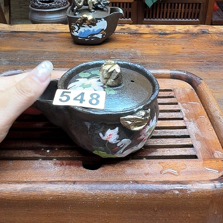 纯手工制作粗陶茶具