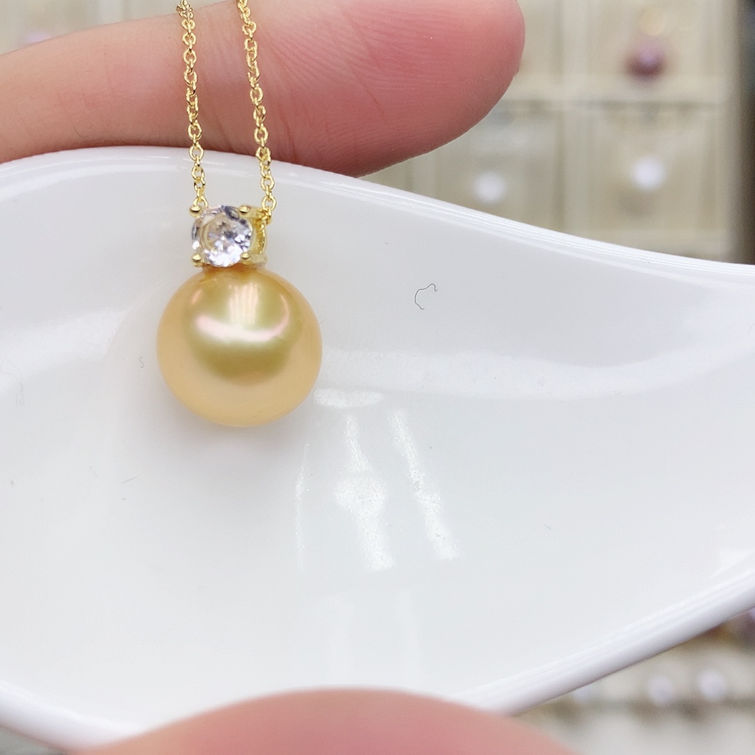 淡水珍珠吊坠(赠链)合金