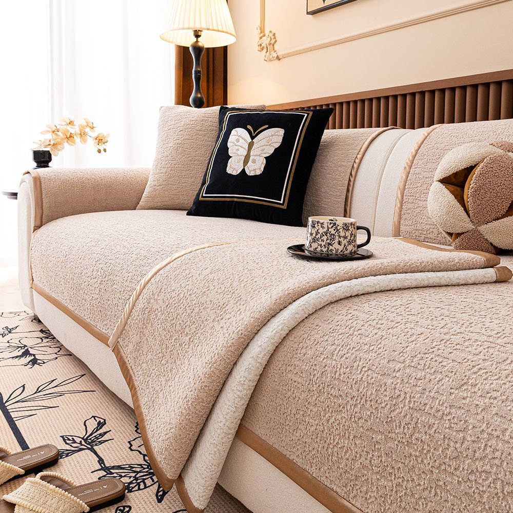 【星语/云舒】轻奢沙发垫四季通用中古风轻奢高级感纯色皮坐垫