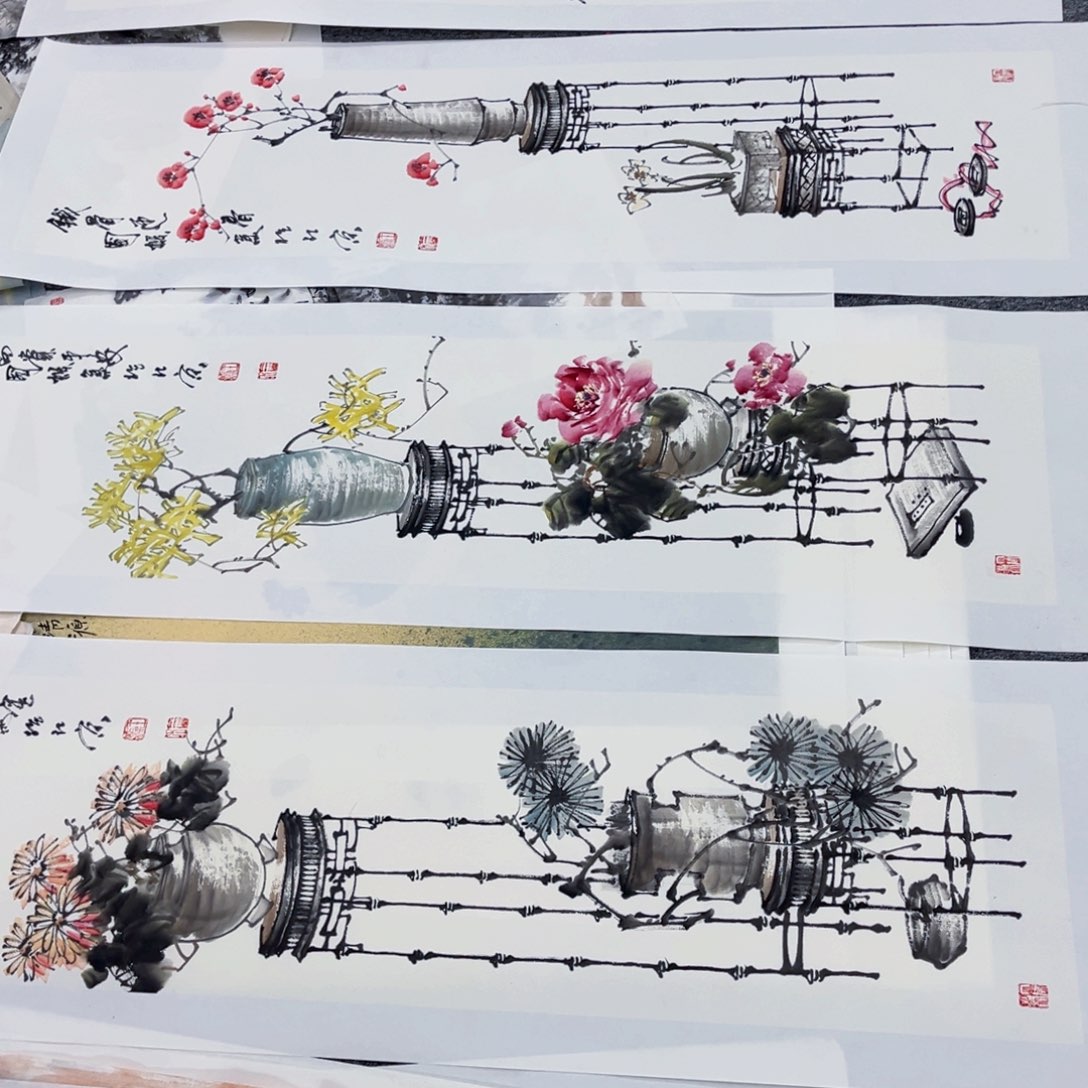 国画绘画王老师作品140.35