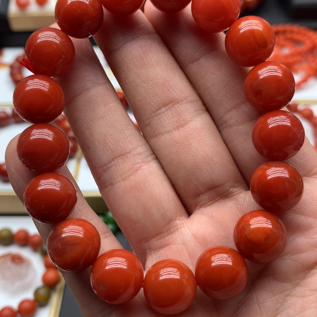 南红玛瑙手链，多样性发货一个未镶嵌