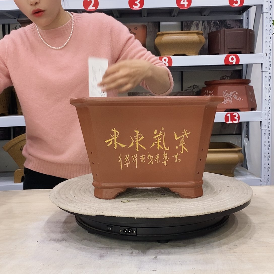 紫砂花盆紫砂花盆