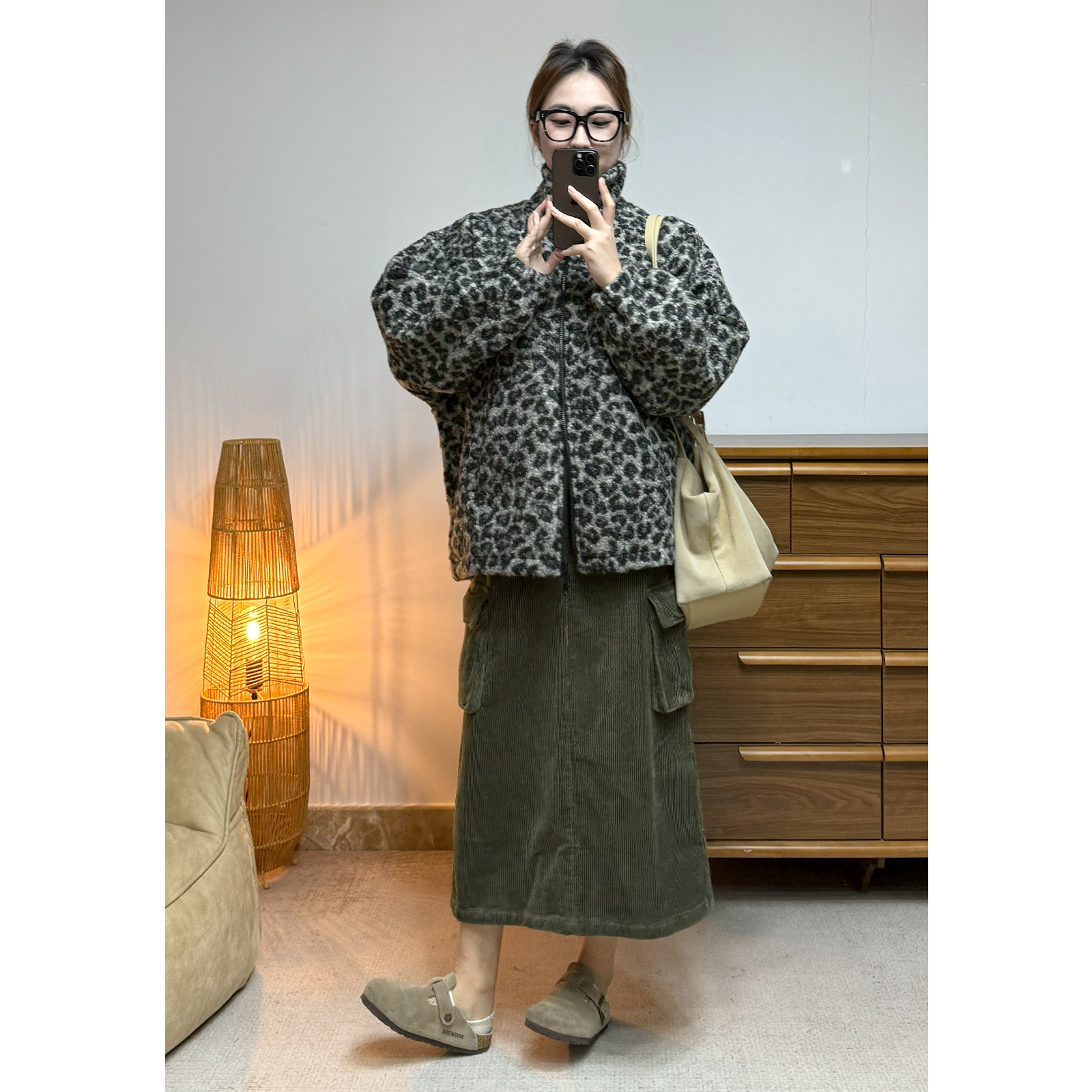 ZhaoSanJin【11.14】 2025年冬季新款加绒豹纹圈圈毛外套 SJW5130