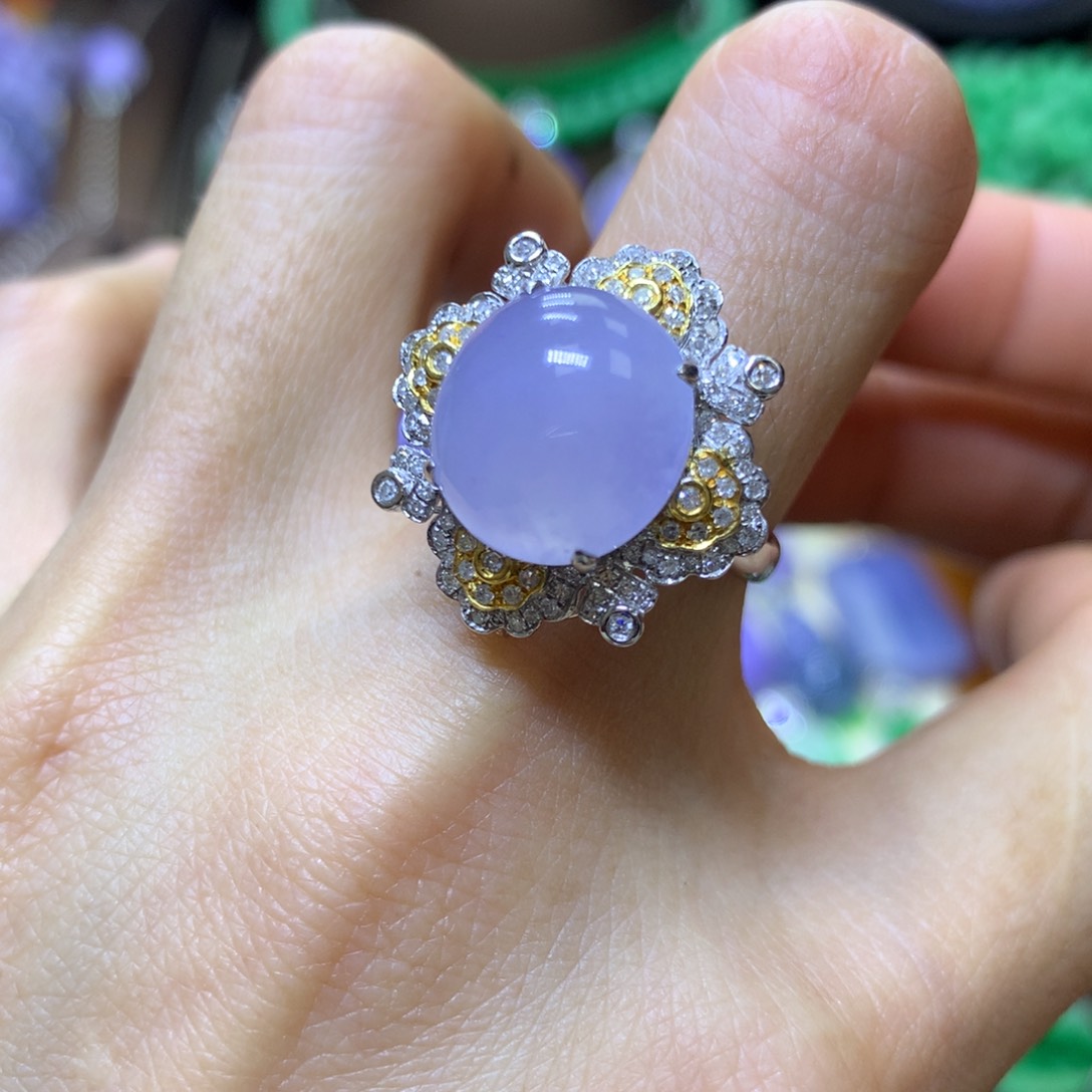 【闪购商品】翡翠颈饰18K金镶嵌两用款