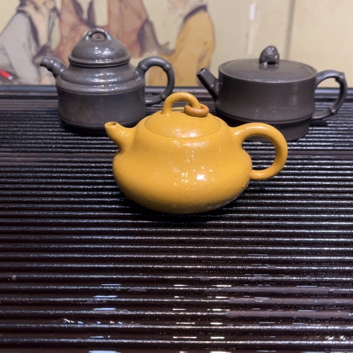 紫砂茶壶葫芦黄金段
