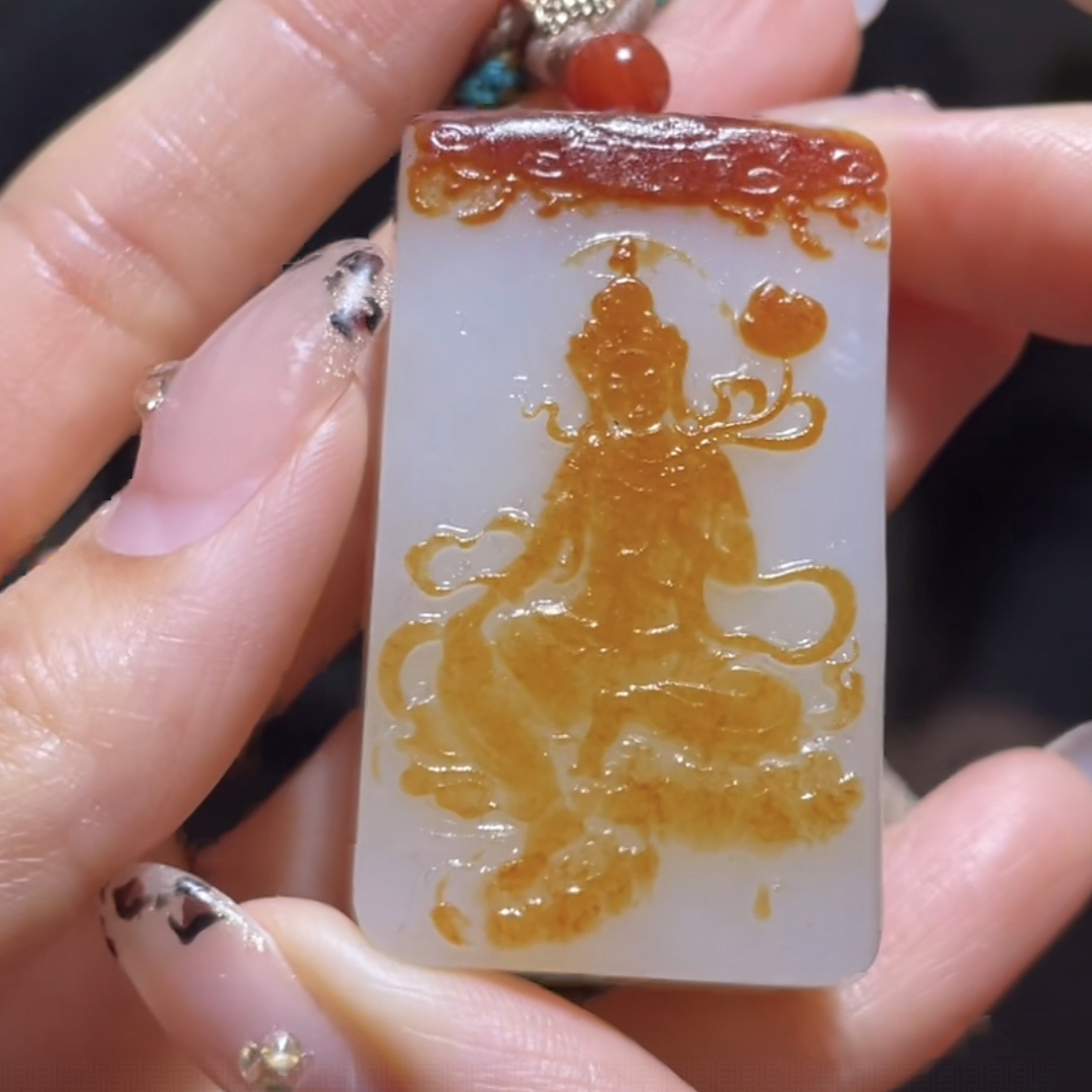 和田玉无事牌首饰珠宝多样性发货