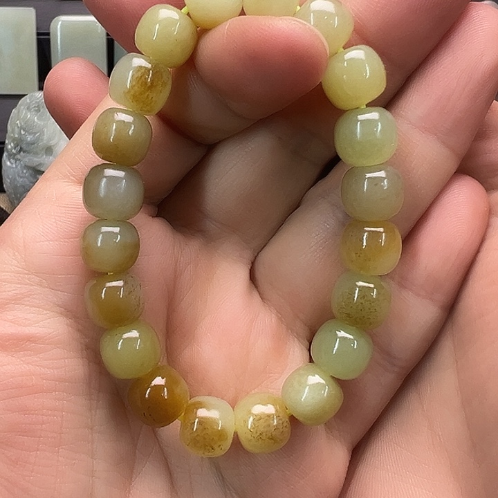 和田玉手串未镶嵌