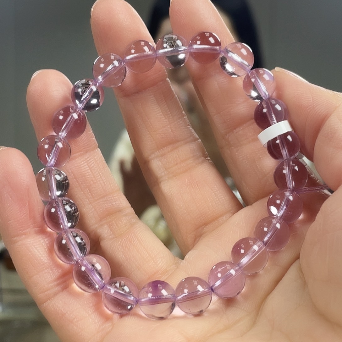 水晶手链未镶嵌玻利维亚紫水晶手串
