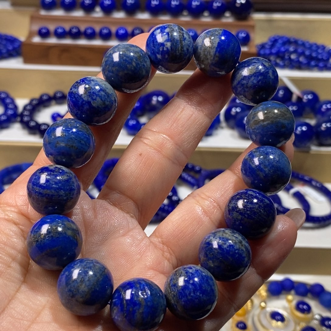 青金石未镶嵌手串16.2m