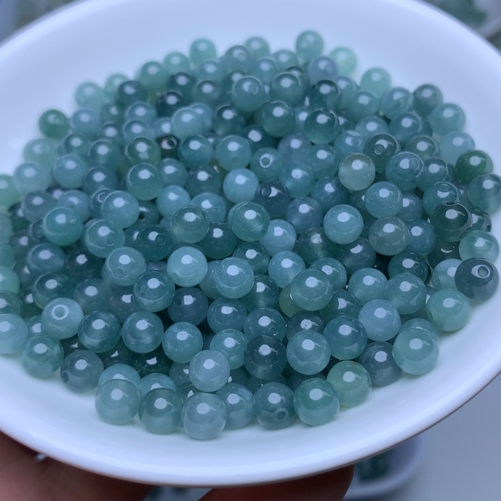 散珠翡翠卡5.7冰透蓝水33个单圈 