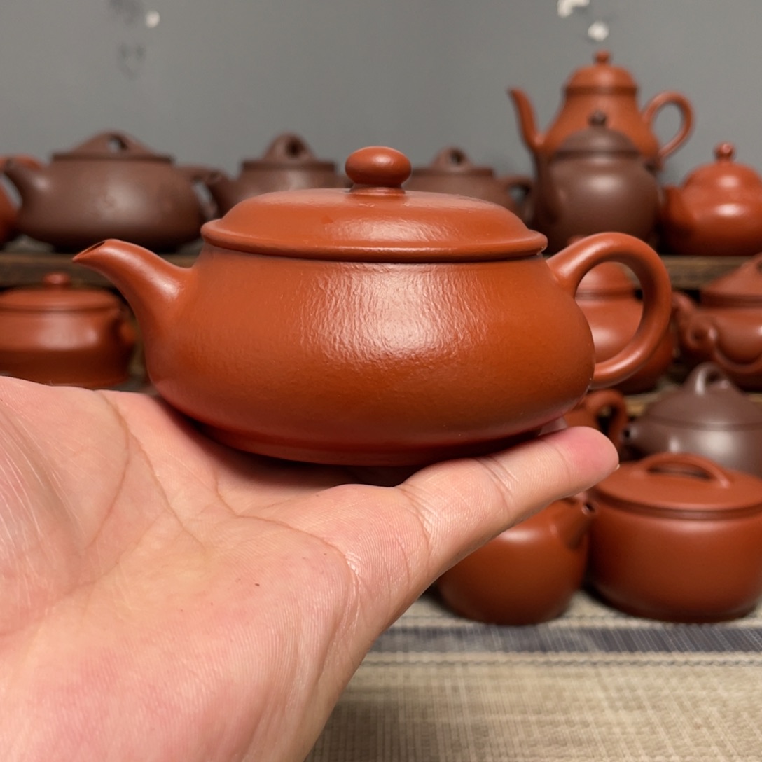 明炉-容量140-全手工紫砂壶-孤品处理  纯手工小容量