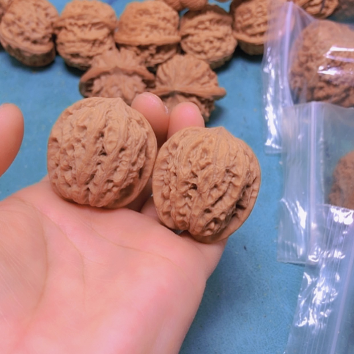 【闪购商品】把件核桃34雨花石全品