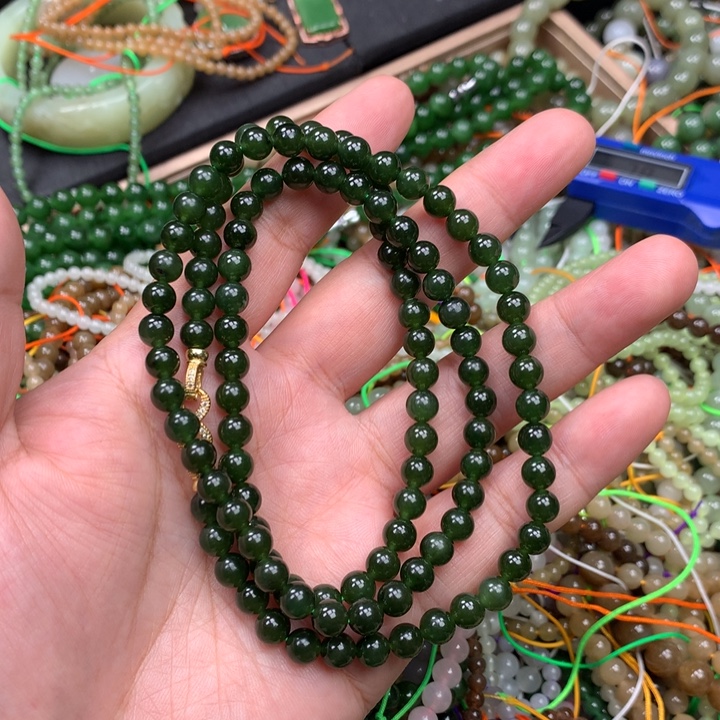 和田玉未镶嵌手链33