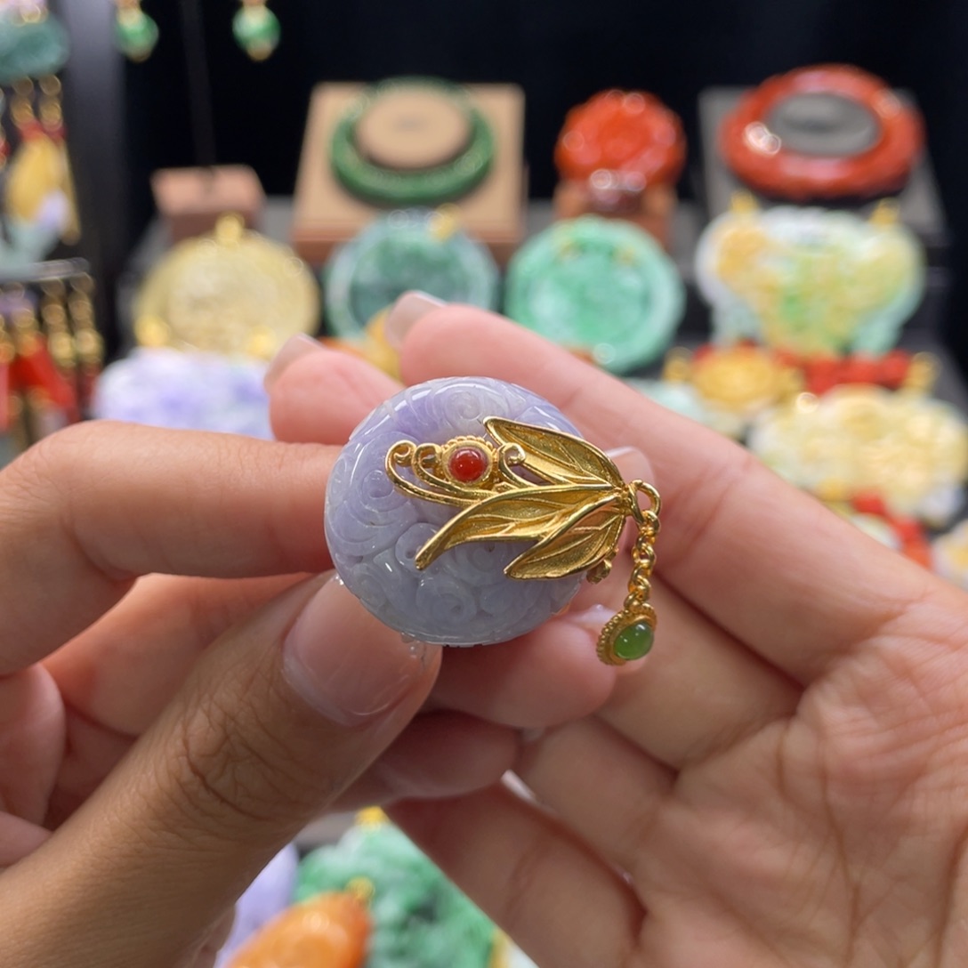 翡翠戒指未镶嵌代编织