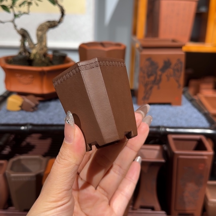 花盆紫砂口径4深度6.2