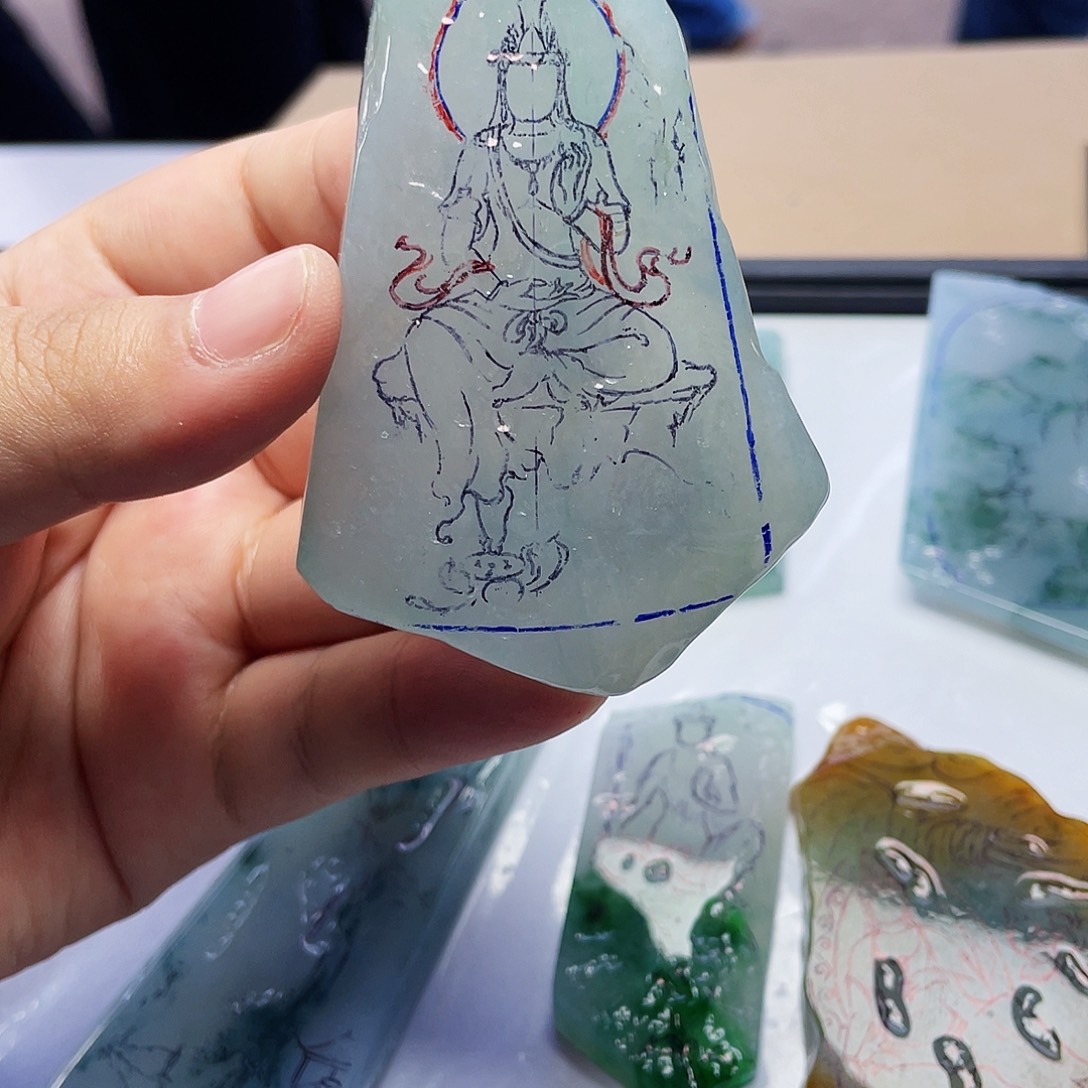 定制翡翠未镶嵌包工