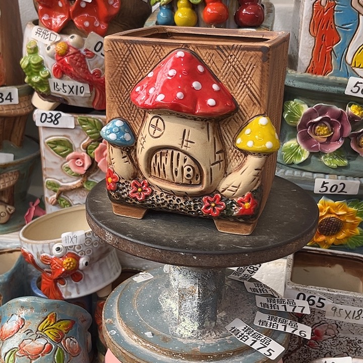 粗陶材质多肉花盆