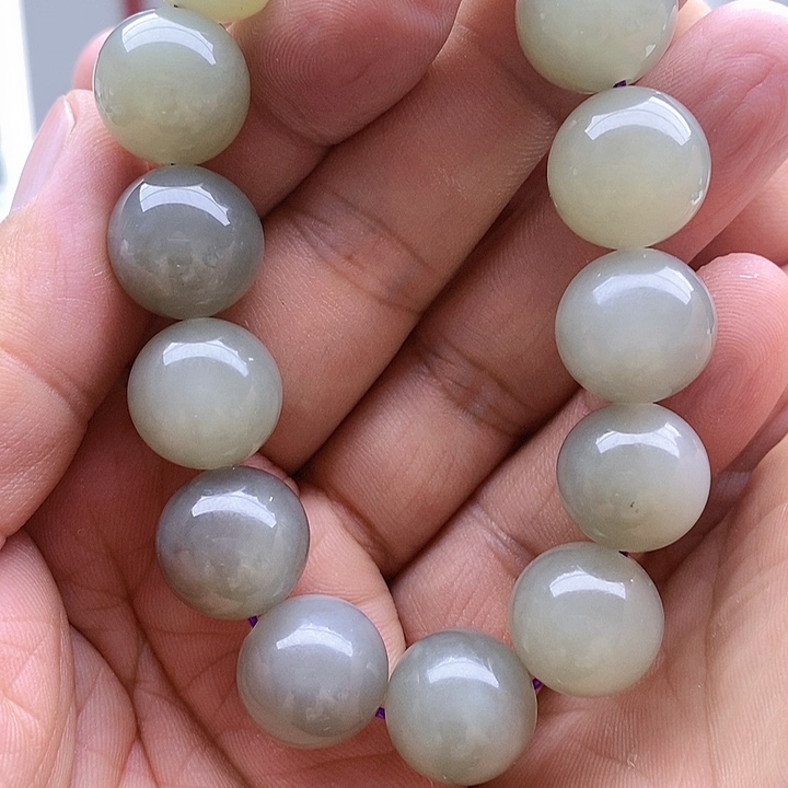 【闪购商品】手链未镶嵌和田玉16烟紫
