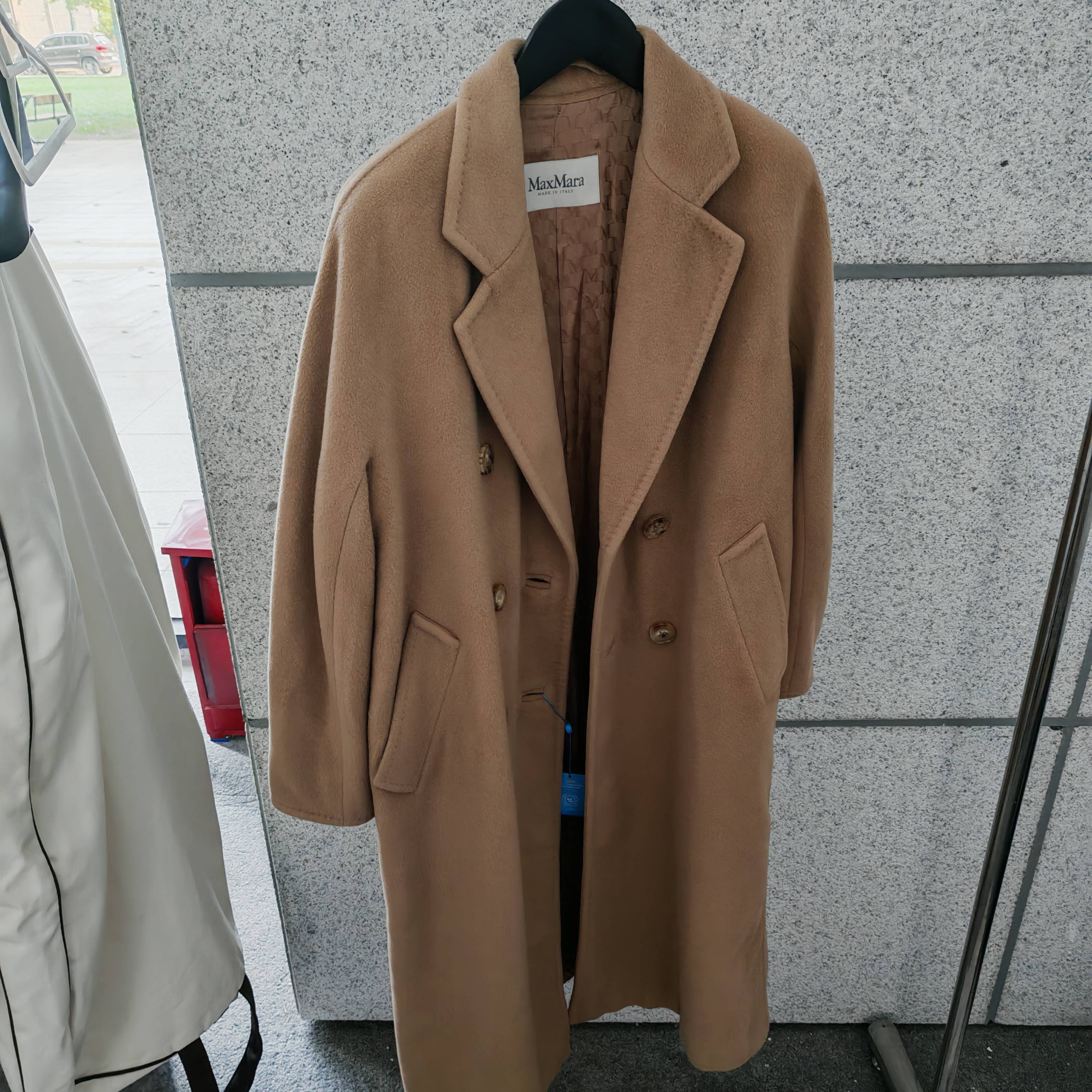 95新 MaxMara maxmara棕色大衣女装/dd889外套