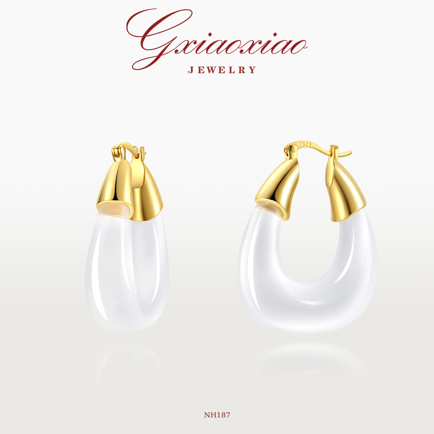G XIAOXIAO 时尚气质简约百搭U形耳环 NH187