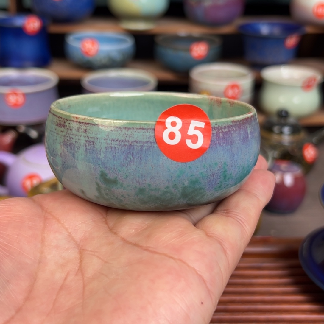 手工制作钧窑茶器